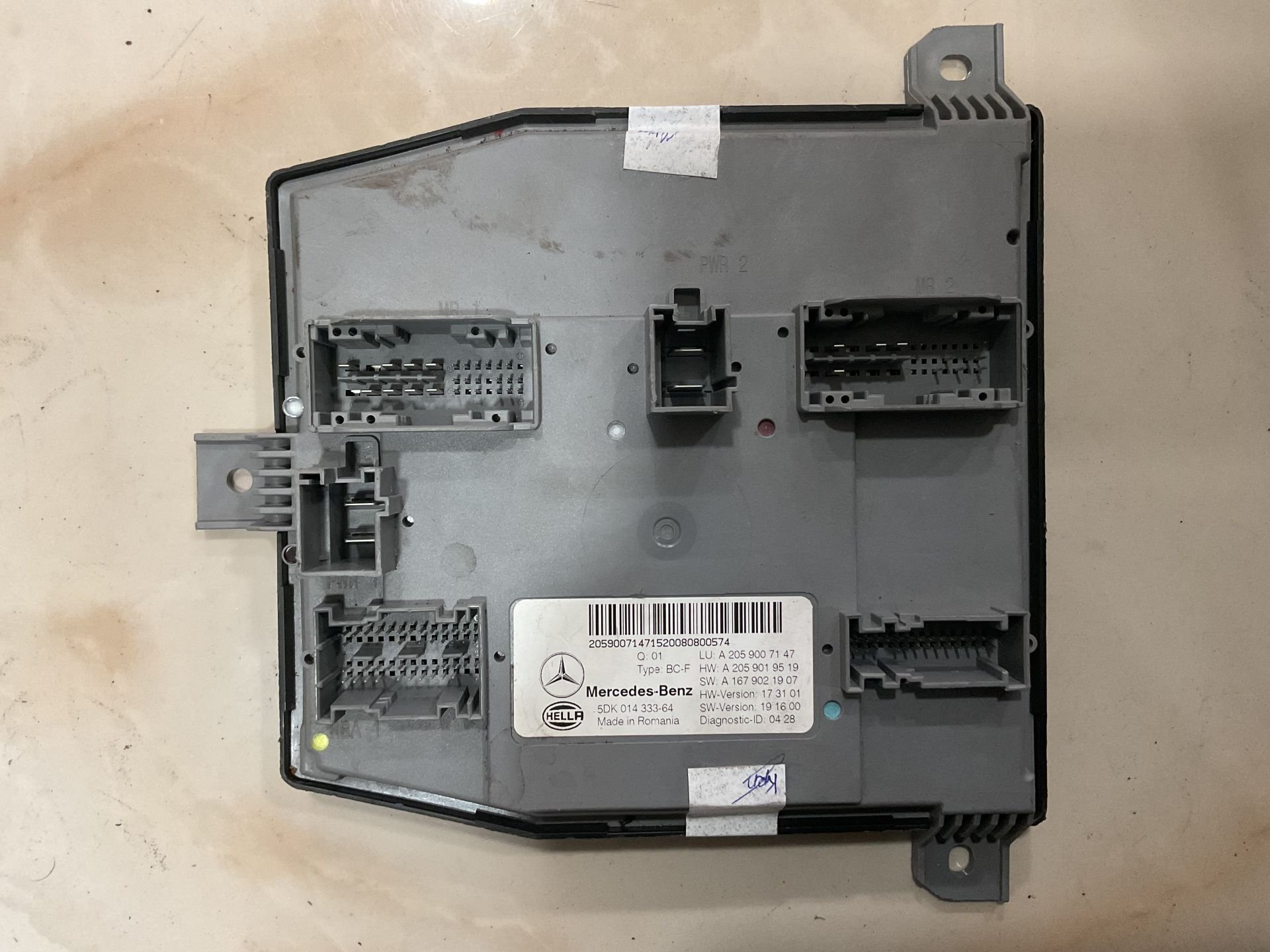 A2059007147 A2059007539 A2059008239 A2059008139 A2059005452 A205900 8543 A2059007845 MERCEDES W205 W253 W293 SAM BEYNİ ÇIKMA ORJİNAL