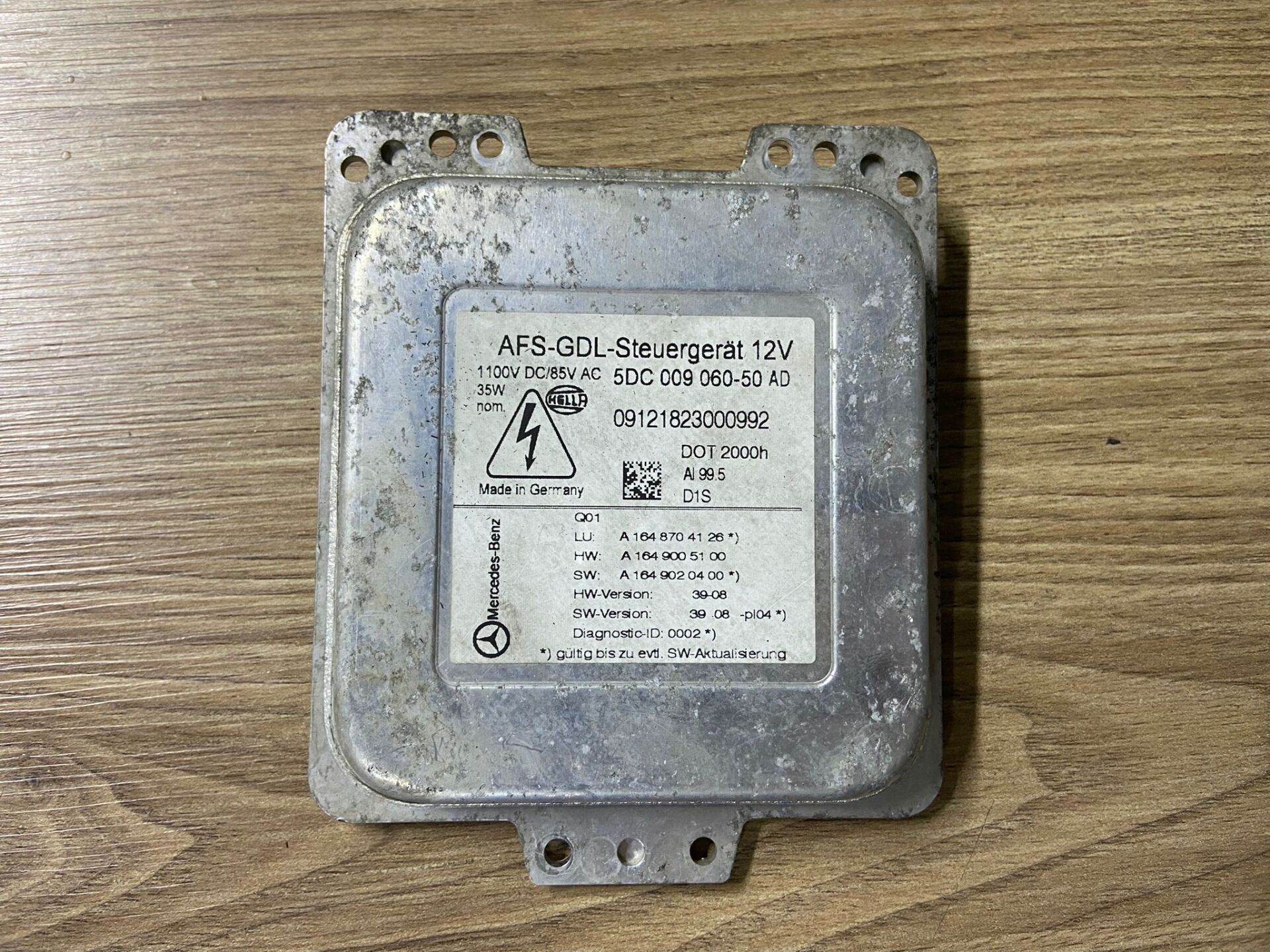 A1648704126 MERCEDES W164 ML350 GL350 XENON BEYNİ ÇIKMA ORJİNAL