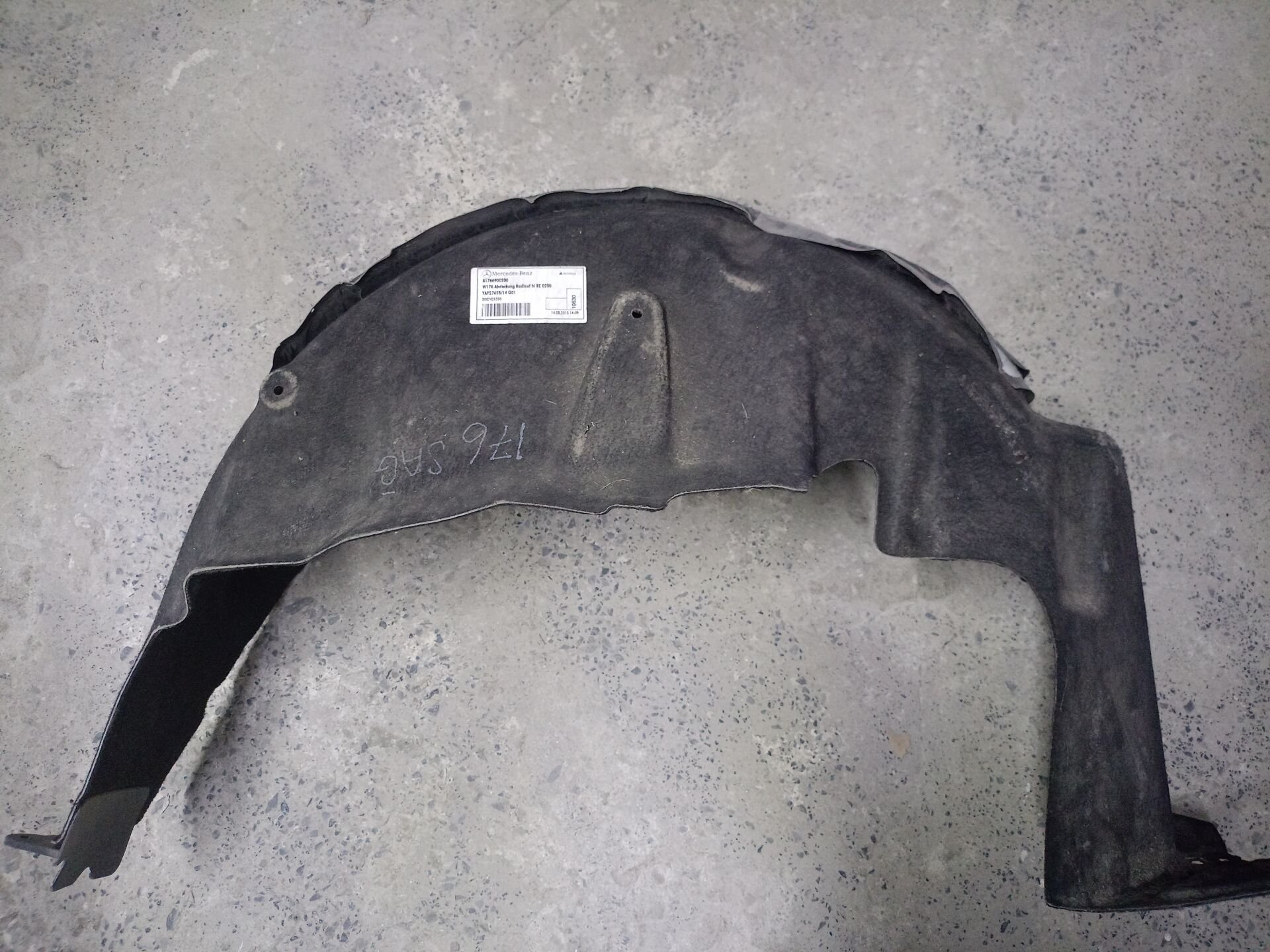 A1766900200 MERCEDES W176 SAĞ ARKA DAVLUMBAZ ÇIKMA ORJİNAL