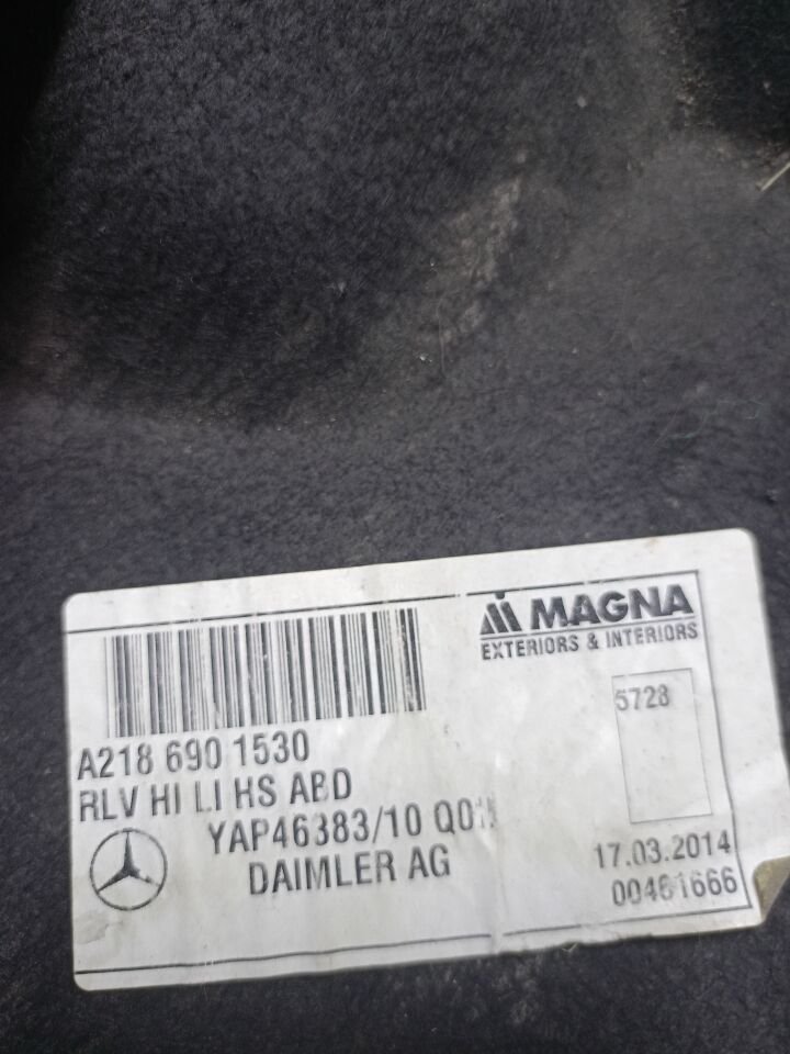 A2186901530 MERCEDES W218 SOL ARKA ÇAMURLUK DAVLUMBAZ ÇIKMA ORJİNAL