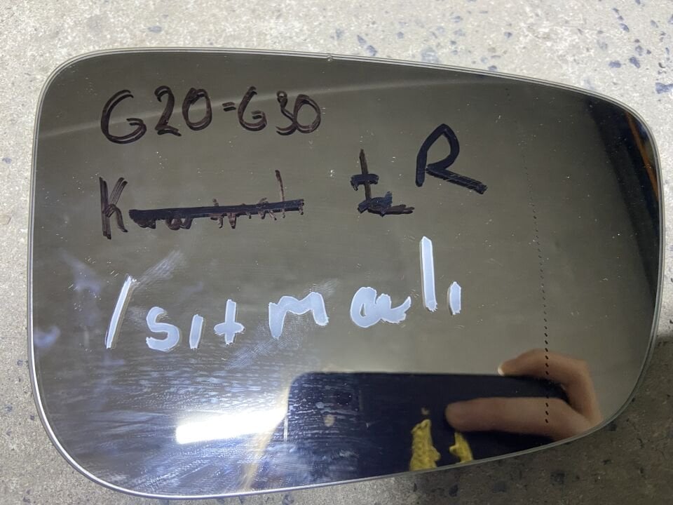 BMW G20 G30 ISITMALI SAĞ AYNA CAMI ÇIKMA ORJİNAL