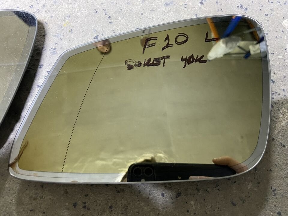 BMW F10 5.20 KARARTMALI ISITMALI SOL AYNA CAMI ÇIKMA ORJİNAL