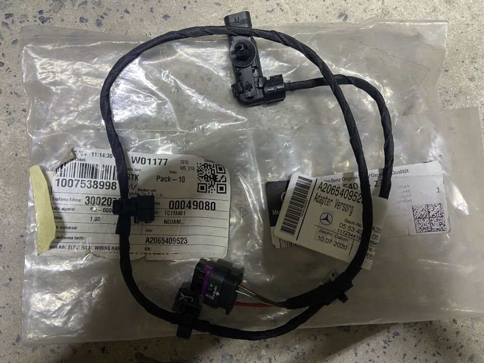 A2065409523 MERCEDES W206 W214 W236 RADAR TESİSATI SIFIR ORJİNAL