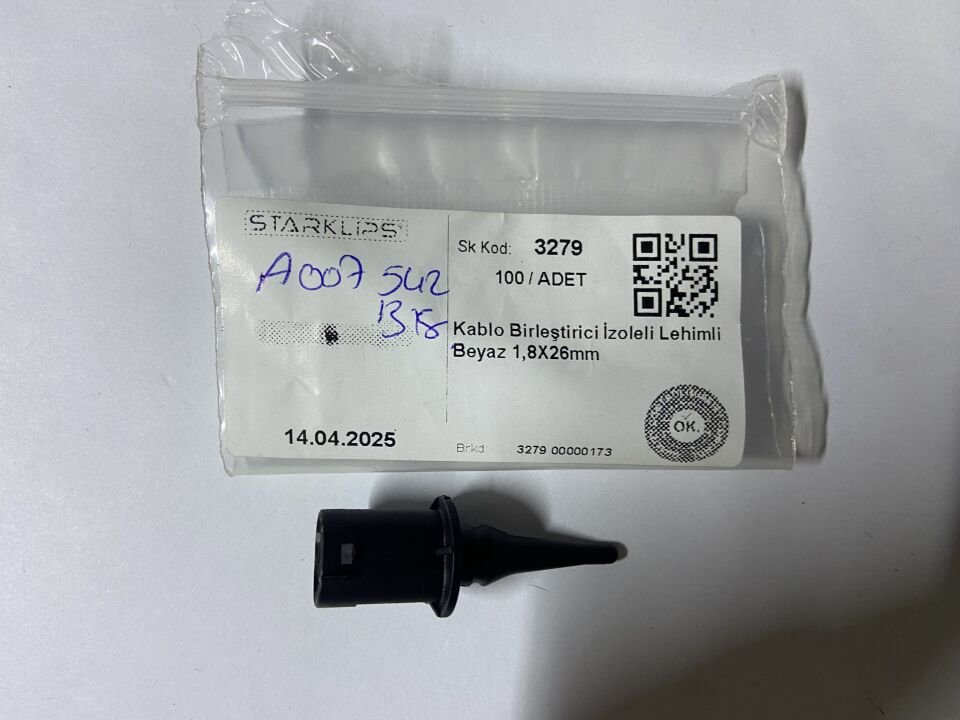 A0075421318 MERCEDES W117 W118 W156 W163 W164 W166 W167 W169 W170 W176 W177 W203 W204 W205 W207 W211 W246 W247 W253 W447 W910 DIŞ ISI SENSÖRÜ SIFIR ORJİNAL