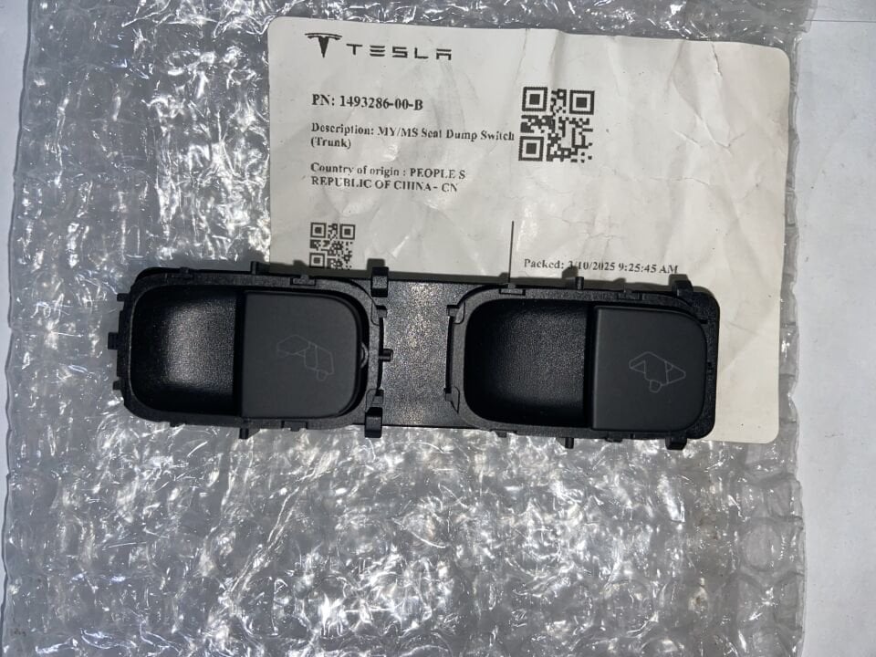 1493286-00-B TESLA Y MODEL ARKA KOLTUK AYAR DÜĞMESİ SIFIR ORJİNAL