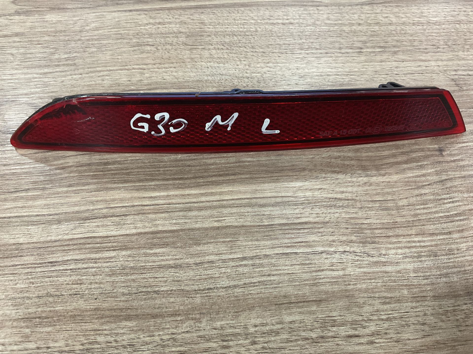 7851577 BMW G30 M KASA SOL ARKA TAMPON REFLEKTÖRÜ ÇIKMA ORJİNAL