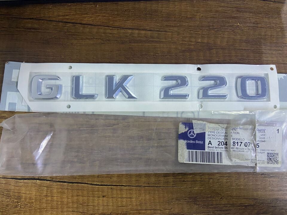 A2048170715 MERCEDES W204 X204 GLK 200 YAZISI SIFIR ORJİNAL