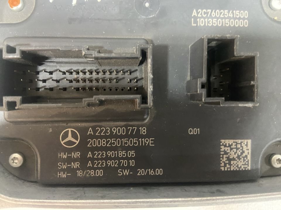 A2239007718 A2239002926 MERCEDES W223 223 E SERİSİ KASA FAR BEYNİ ÇIKMA ORJİNAL
