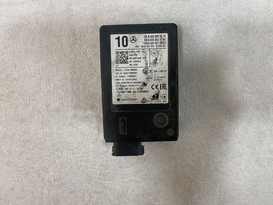 A0009055510 MERCEDES W177 W217 W222 W238 RADAR BEYNİ ÇIKMA ORJİNAL