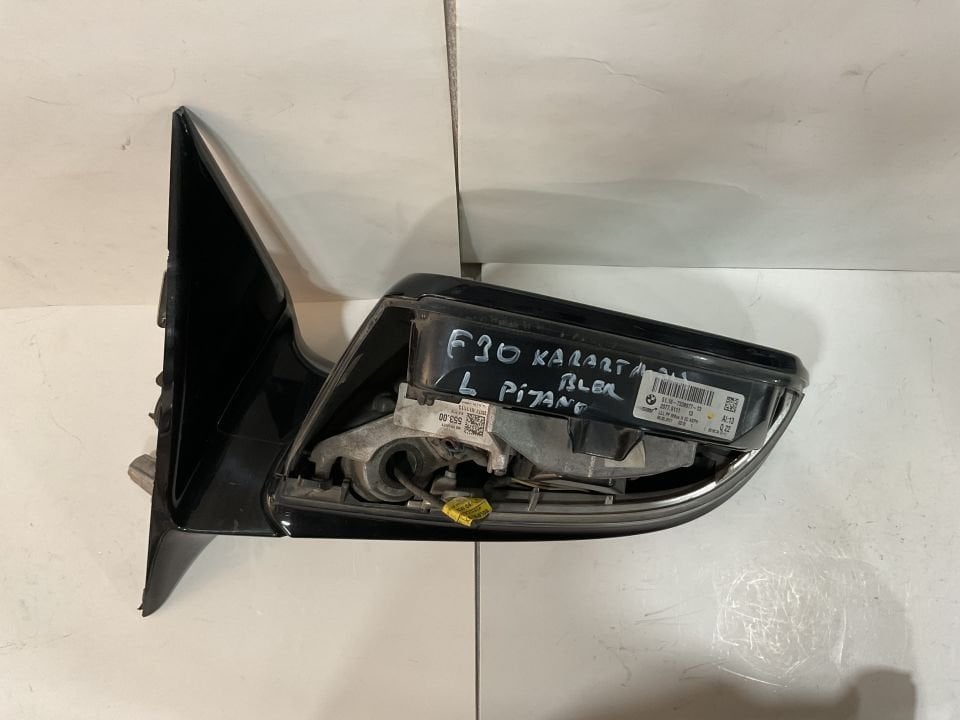 51167285233 7285233 BMW F30 PİANO BLACK KARARTMALI ISITMALI  SOL AYNA ÇIKMA ORJİNAL
