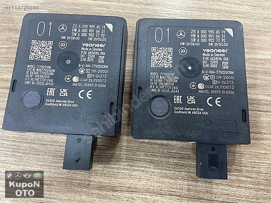 A0009054519 A0009058417 A0009054818 MERCEDES W192 W206 W223 W232 W236 W254 W294  W295 W296  W297 RADAR BEYNİ SIFIR ORJİNAL