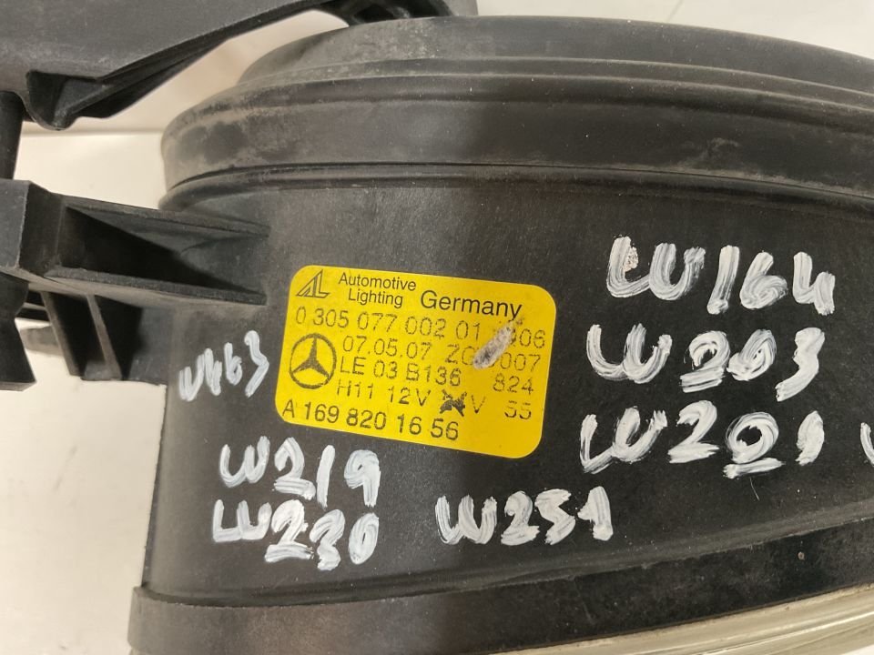 A1698201656 MERCEDES W164 W169 SAĞ SİS FARI ÇIKMA ORJİNAL