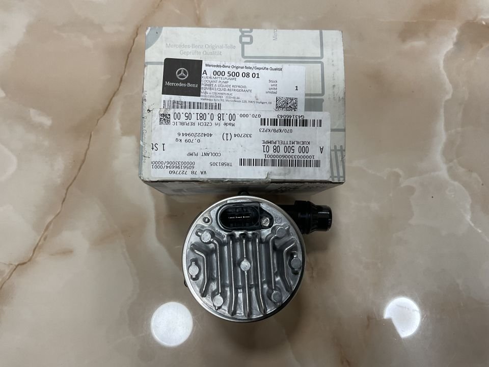 A0005000801 MERCEDES W167 GLE W206 C W214 E W236 CLE COUPE W254 GLC W464 G W447 VİTO W907 SPRİNTER İLAVE SU POMPASI SIFIR ORJİNAL