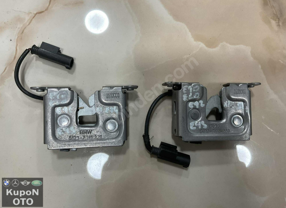 51237115229 7115229 BMW E60 E90 E93 E84 KAPUT KİLİDİ ÇIKMA ORJİNAL