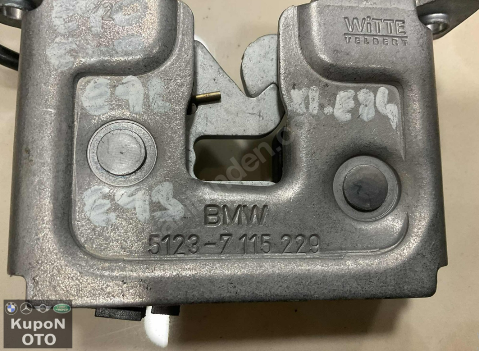 51237115229 7115229 BMW E60 E90 E93 E84 KAPUT KİLİDİ ÇIKMA ORJİNAL