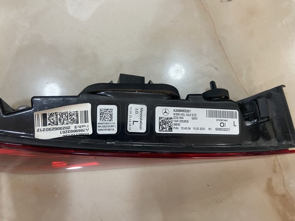 A2069063201 MERCEDES W206 C180 C200 SOL ARKA İÇ STOP ÇIKMA ORJİNAL