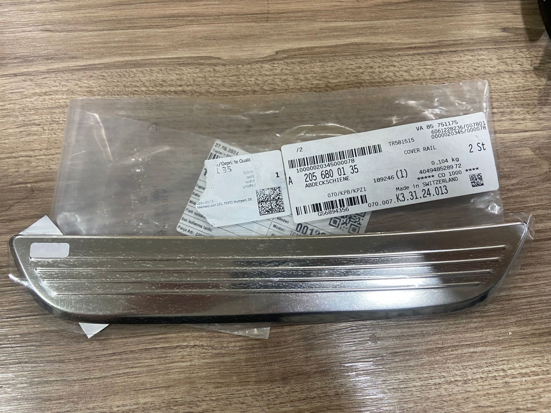 A2056800135 MERCEDES W213 W253 W290 SOL ARKA BASAMAK NİKELAJI SIFIR ORJİNAL