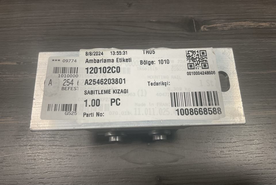 A2546203801 MERCEDES W254 SABİTLEME KIZAĞI SIFIR ORJİNAL