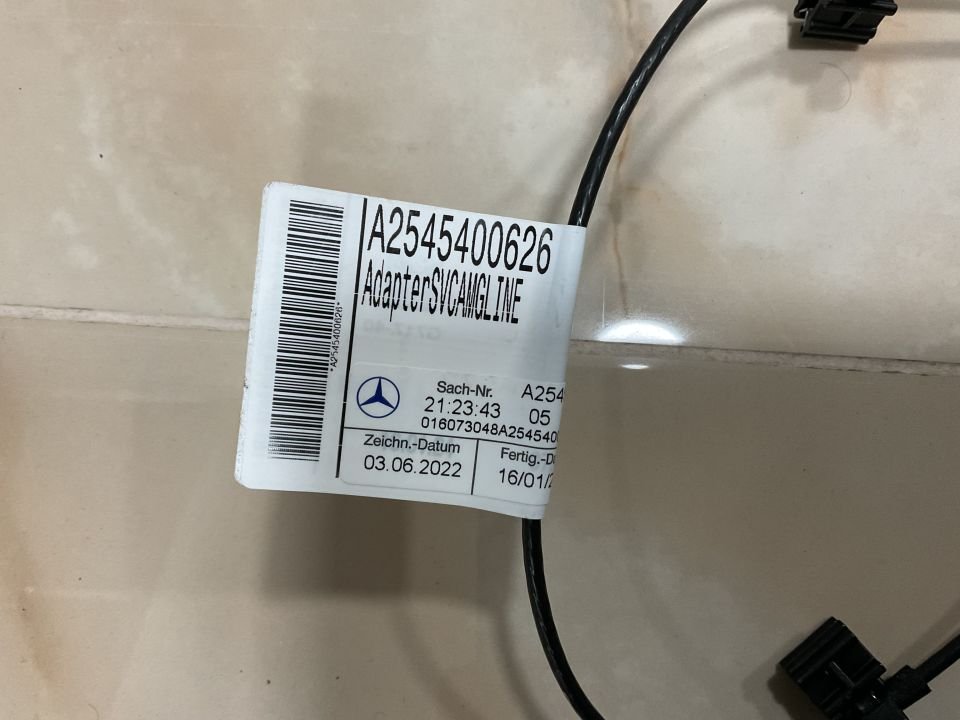 A2545400626 MERCEDES W254 GLC ÖN TAMPON KAMERA KABLOSU SIFIR ORJİNAL
