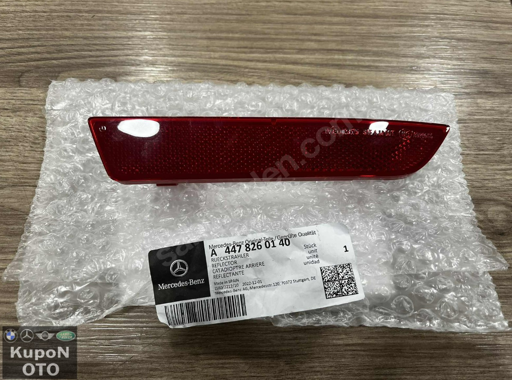 A4478260140 MERCEDES VİTO 447 KASA REFLEKTÖR SAĞ SIFIR ORJİNAL