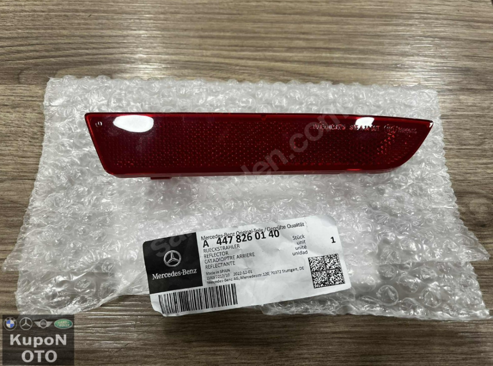 A4478260140 MERCEDES VİTO 447 KASA REFLEKTÖR SAĞ SIFIR ORJİNAL