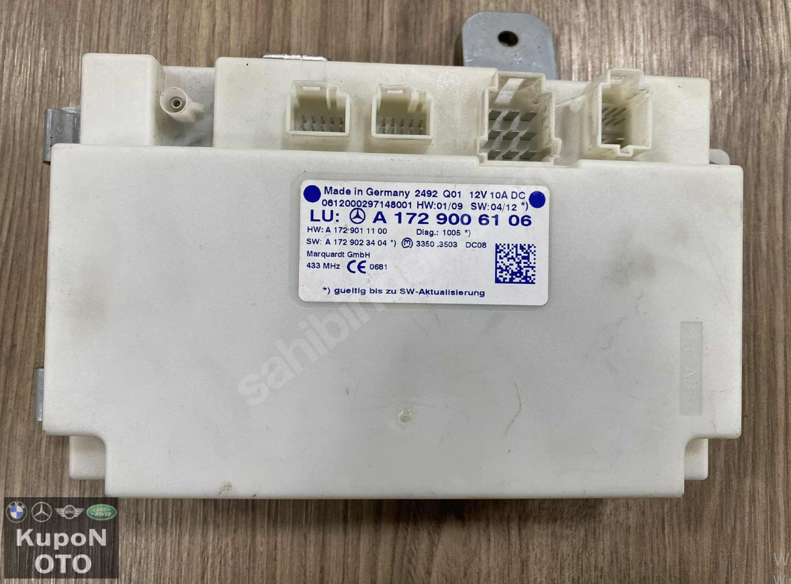 A1729006106 MERCEDES W204 W218 W207 W212 KASA C SERİSİ KEYLESGO BEYNİ ÇIKMA ORJİNAL