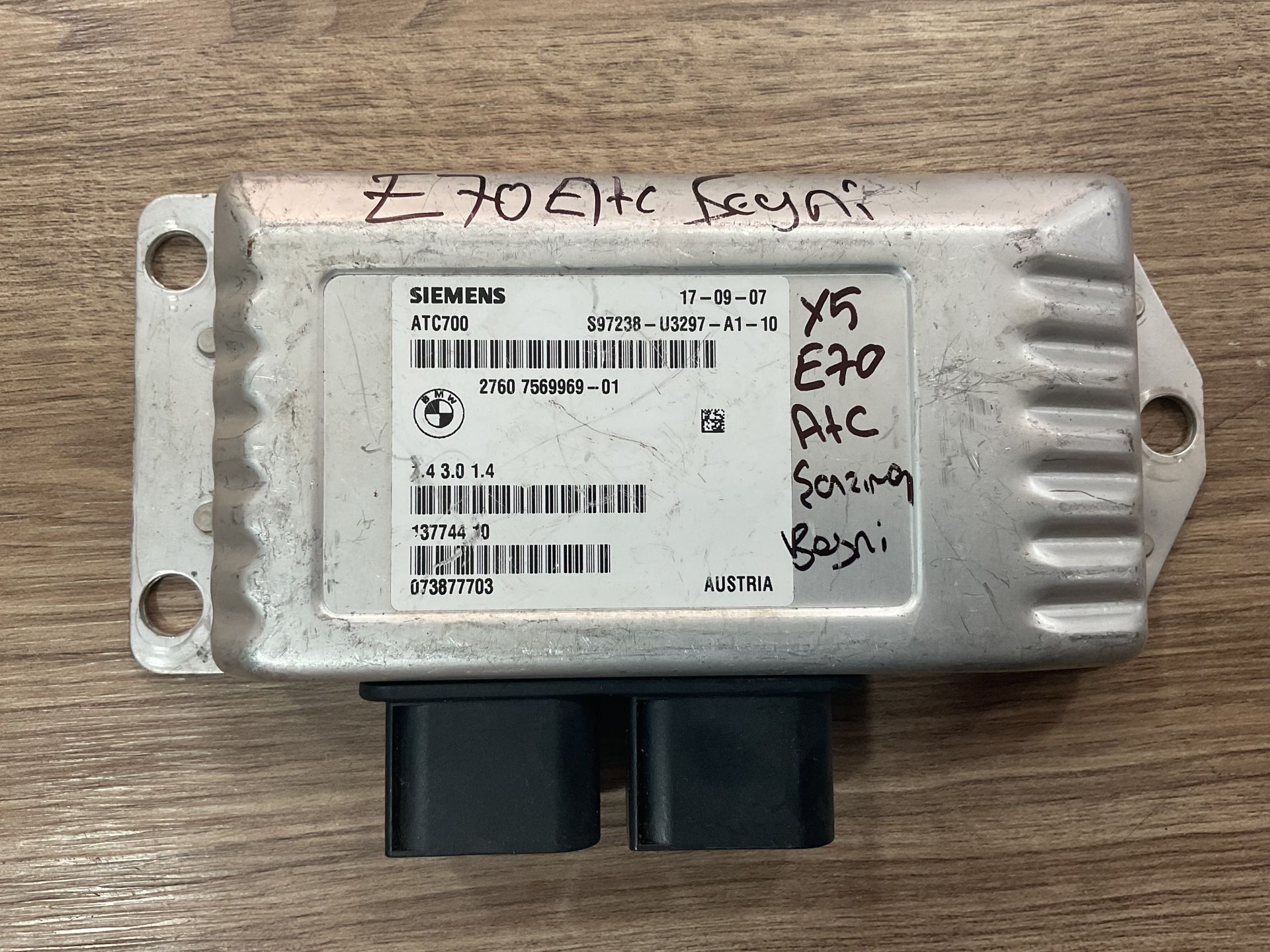 27607569969 7569969 BMW E70 X5 E71 X6 ŞANZIMAN BEYNİ ÇIKMA ORJİNAL