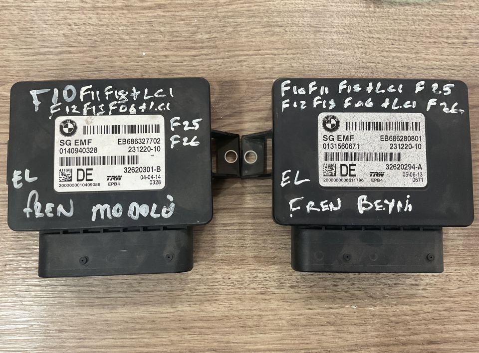 231220 68628080 686327702 BMW F06 F10 F12 EL FREN BEYNİ ÇIKMA ORJİNAL
