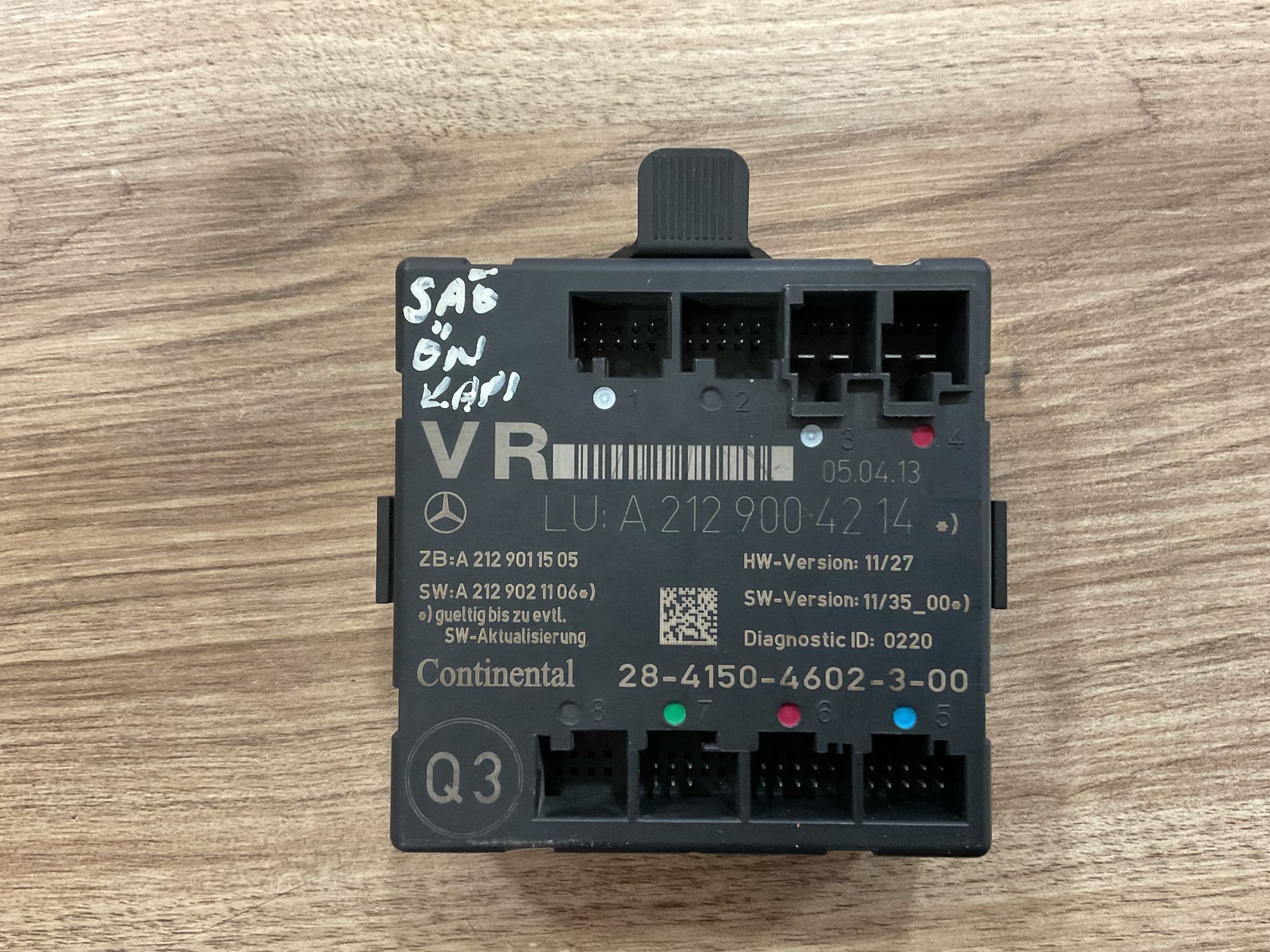 A2129004214 MERCEDES W212 W204 W218 SAĞ ÖN KAPI BEYNİ ÇIKMA ORJİNAL