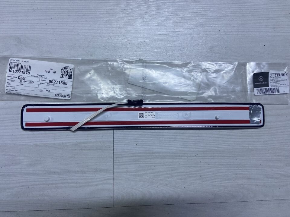 A2236804700 MERCEDES W223 SOL ÖN KAPI EŞİĞİ NİKELAJI SIFIR ORJİNAL